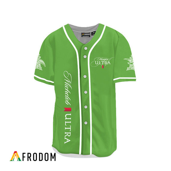 Michelob Ultra Infusions Light Green Baseball Jersey HU