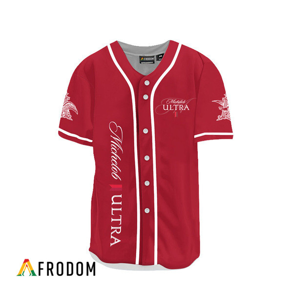 Michelob Ultra Infusions Pomegranate Red Baseball Jersey HU