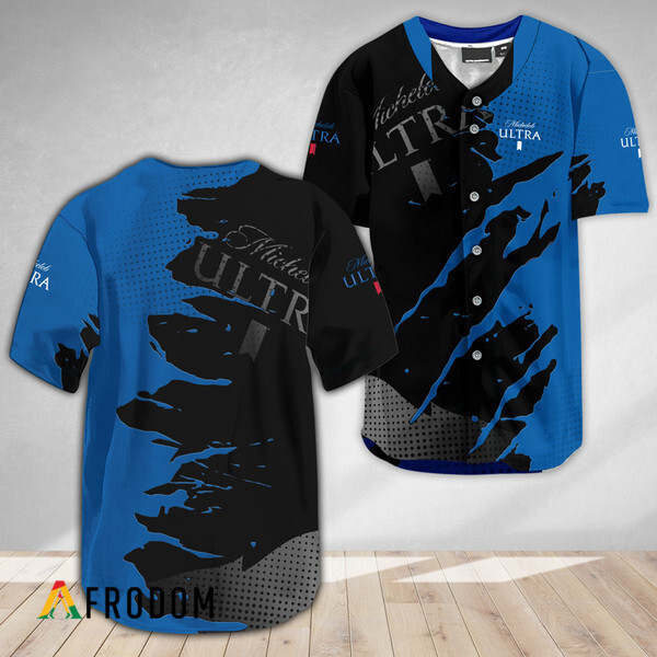 Michelob Ultra Metal Crack Pattern Baseball Jersey HU