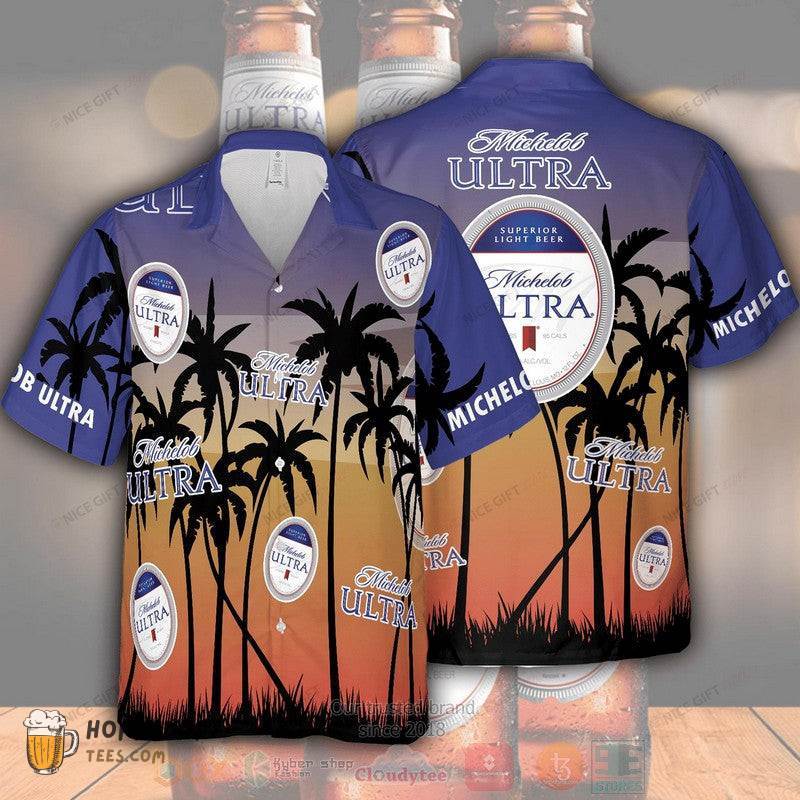 Michelob Ultra Palm Tree Hawaiian Shirt