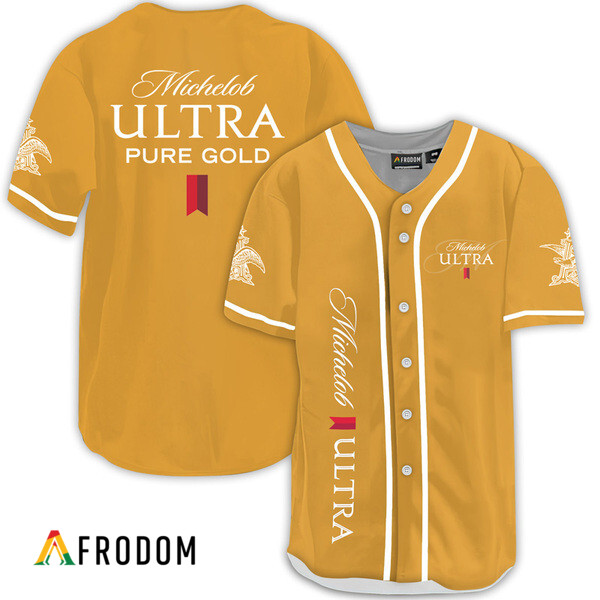 Michelob Ultra Pure Gold Baseball Jersey HU