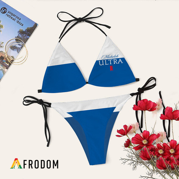 Michelob Ultra Triangle Bikini Set Swimsuit HU