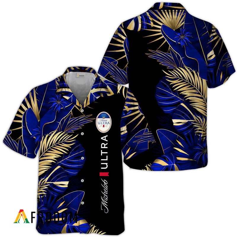 Michelob Ultra Tropical Palm Hawaiian Shirt HU