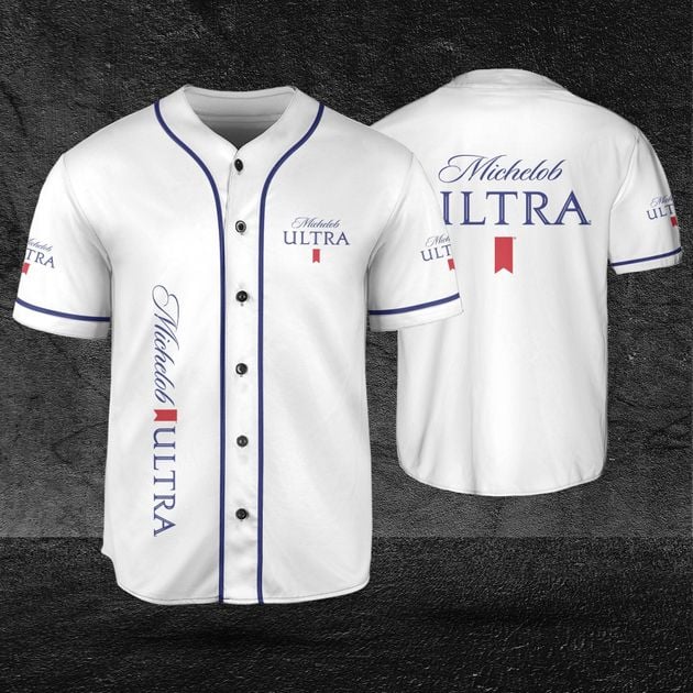 Michelob Ultra White Basketball Jersey for Beer and Vodka Lovers HU