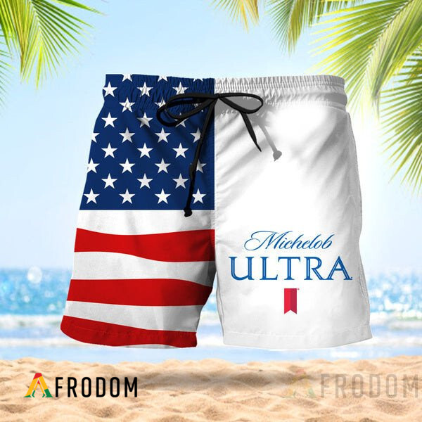MichelobUltra FourthOfJuly Hawaiian Shorts HU