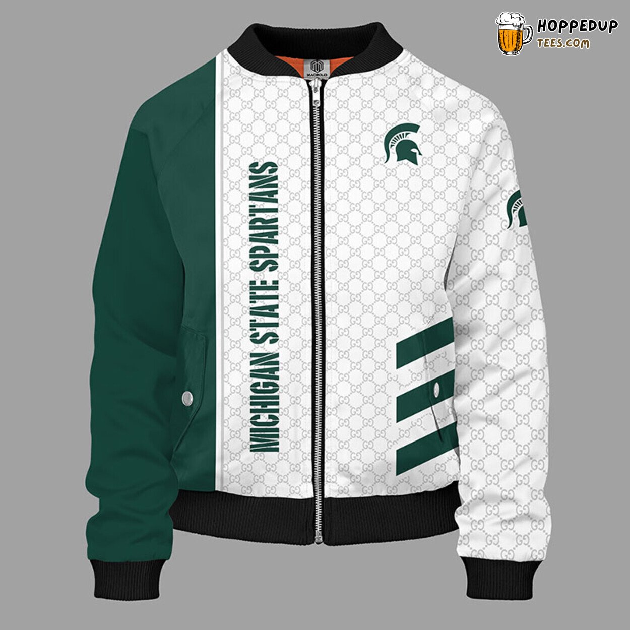 Michigan State Spartans NCAA Green Premium Unisex Bomber Jacket