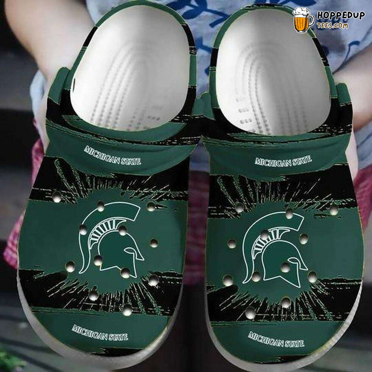 Michigan State Spartans Themed Comfortable Unique Design Clogs Shoes