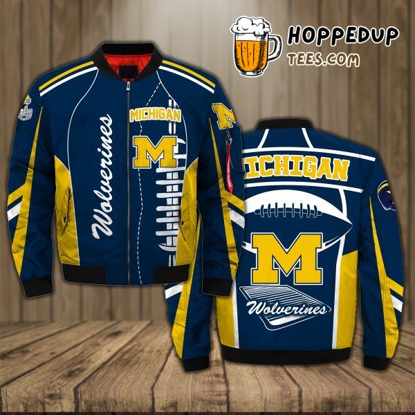 Michigan Wolverines Deluxe 3D Bomber Jacket Exclusive Edition