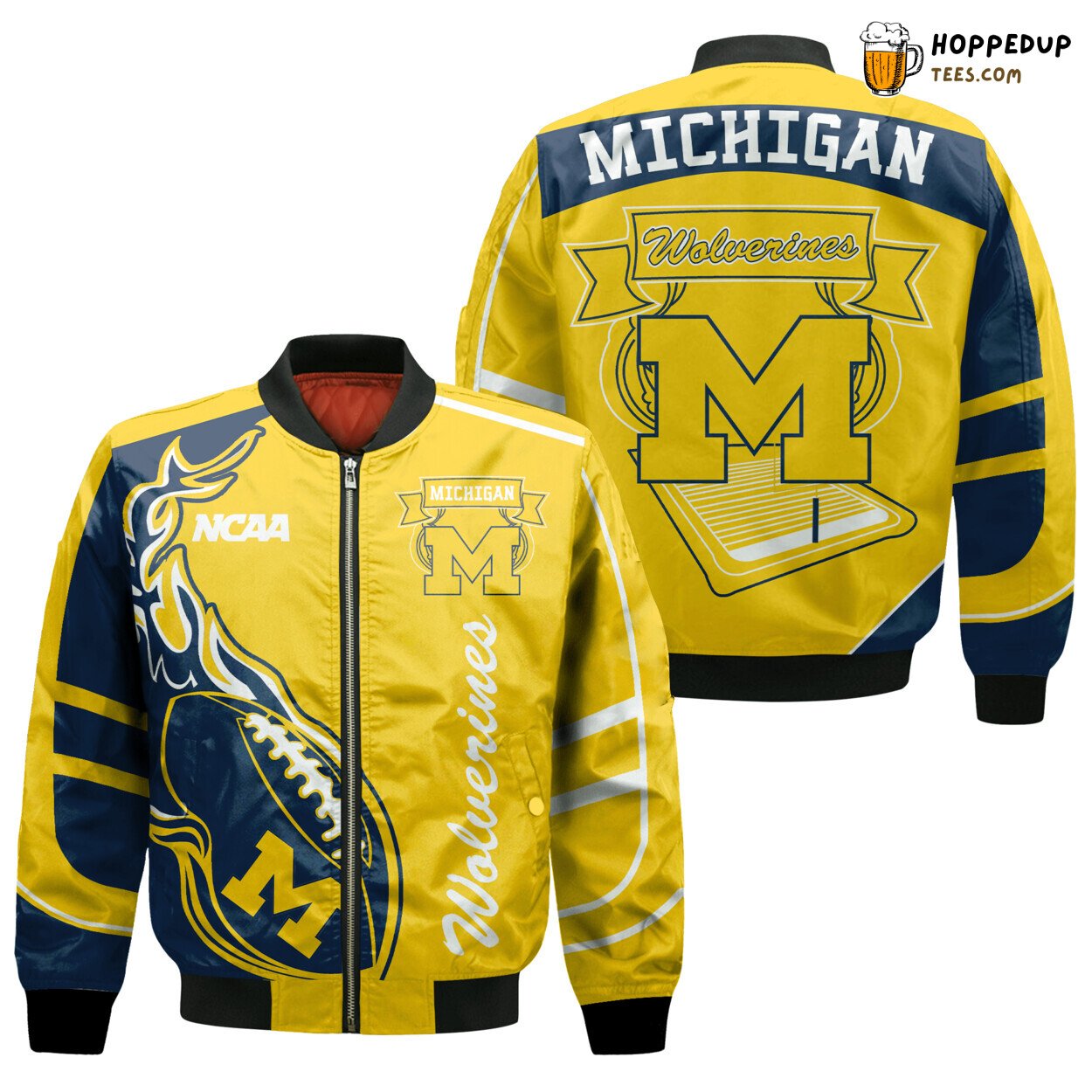 Michigan Wolverines NCAA Time-Honored Bomber Jacket Classic
