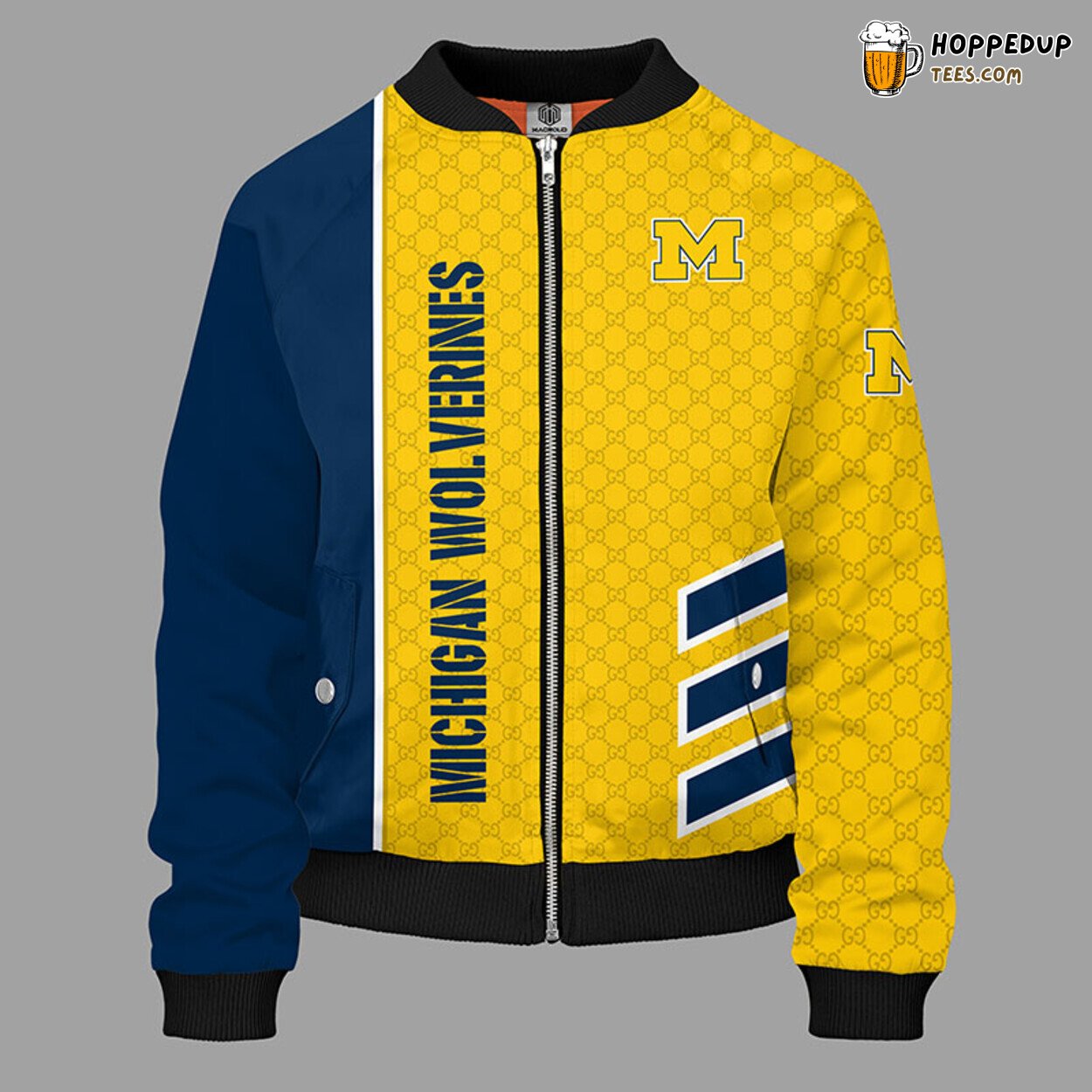 Michigan Wolverines NCAA Yellow Premium Unisex Bomber Jacket