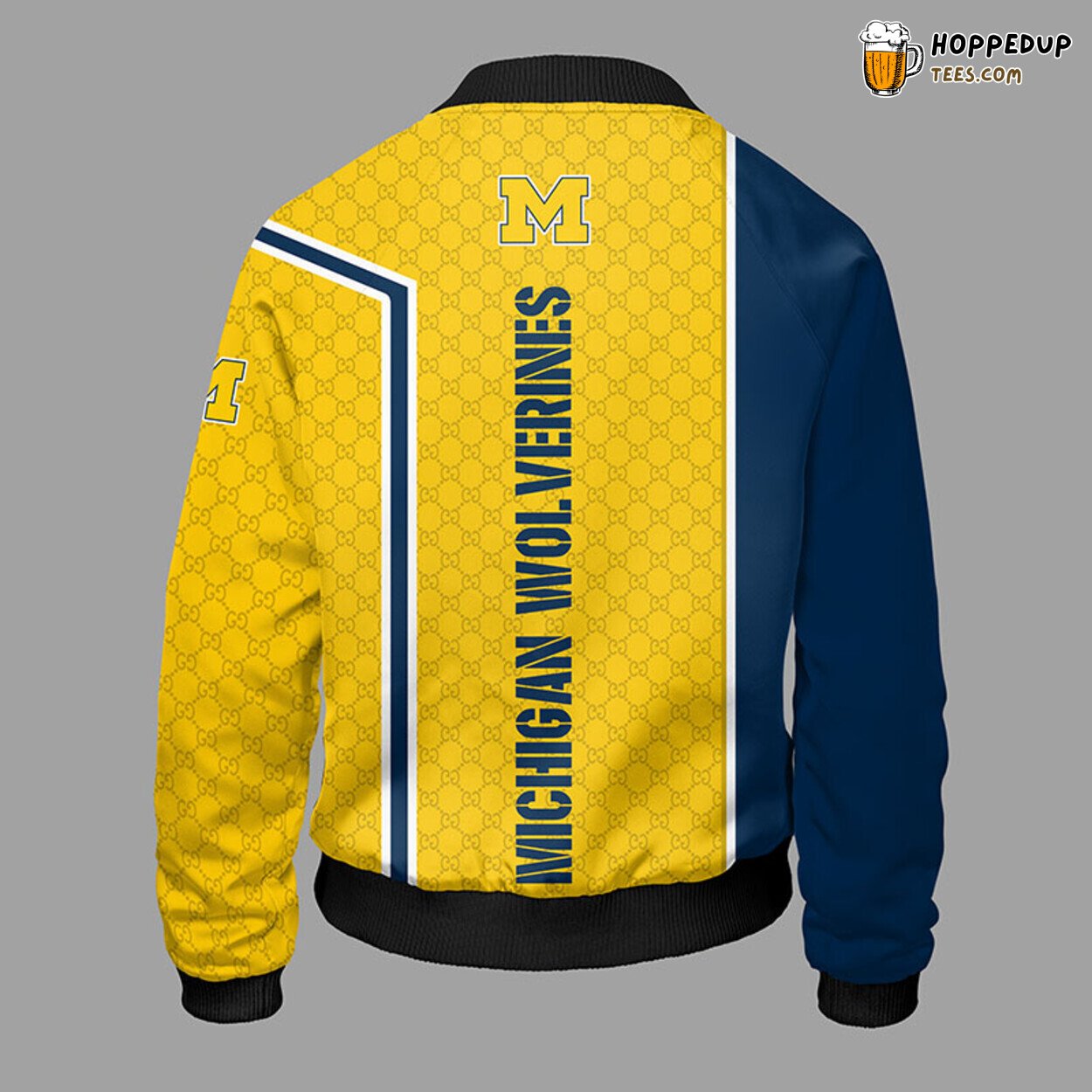 Michigan Wolverines NCAA Yellow Premium Unisex Bomber Jacket