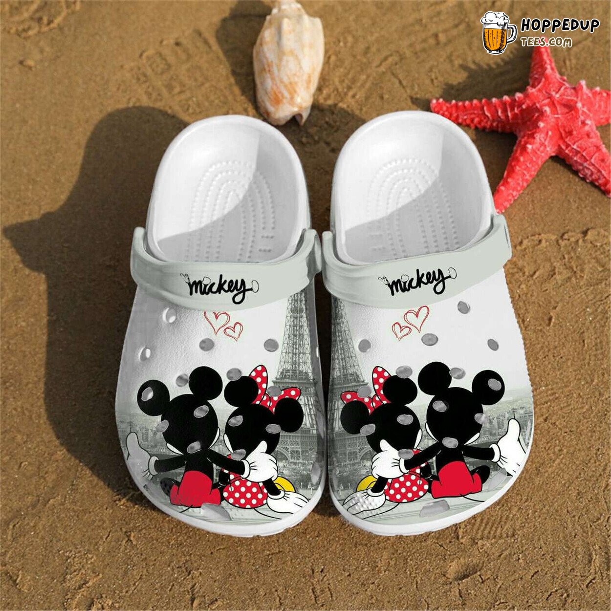 Mickey Couple Theme Comfortable Unique Stylish Design Clog Shoes