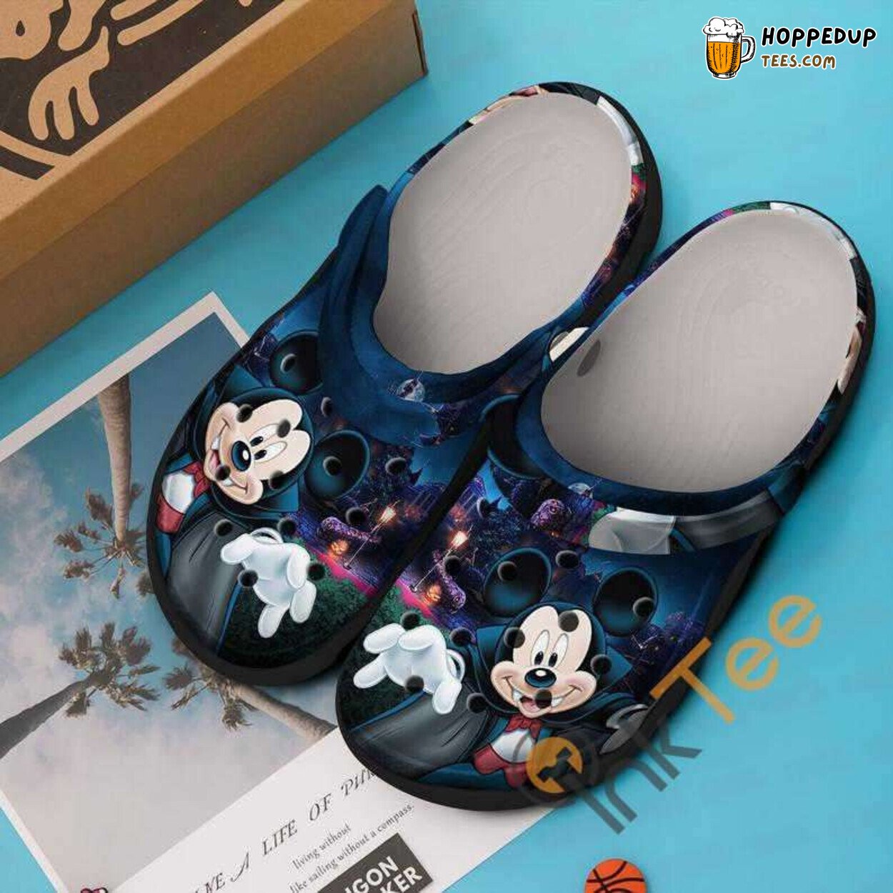Mickey Mouse Vampire Halloween Themed Comfortable Clogs Shoes