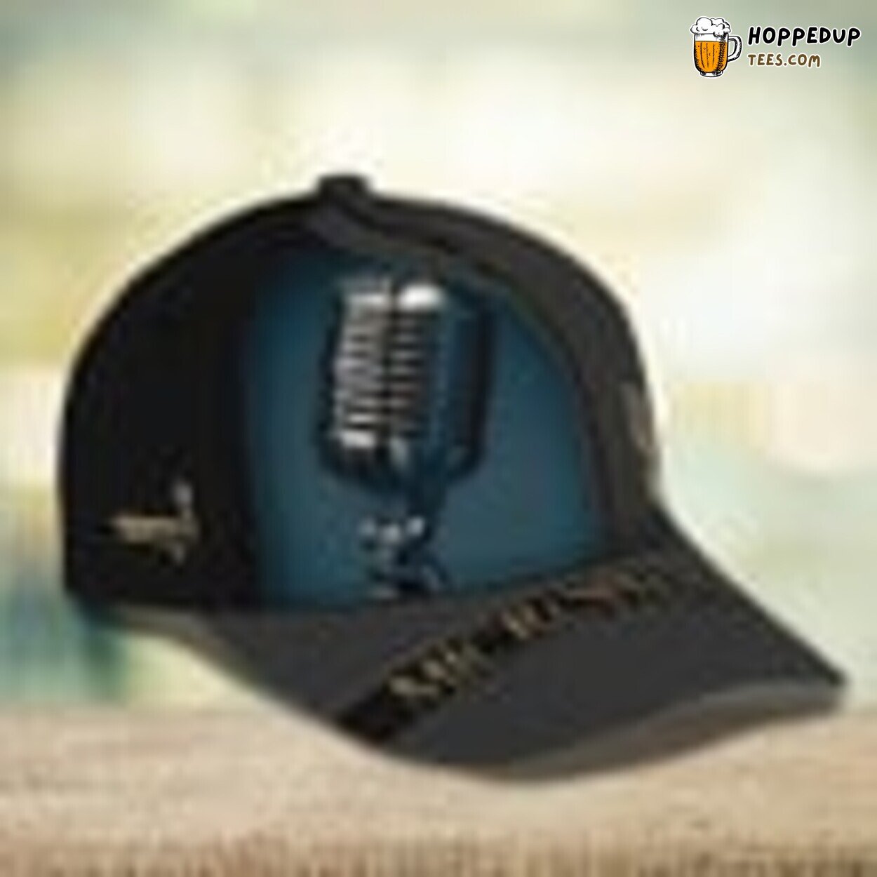 Microphone 3D Baseball Personalized Name Cap Unique Singer’s Choice