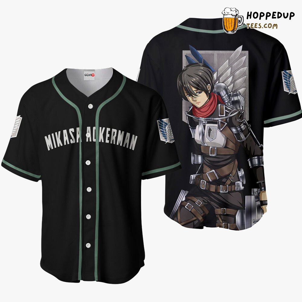 Mikasa Ackerman Final Edition Distinctive Anime Baseball Jersey Unique Design Mikasa Ackerman Final Edition Distinctive Anime Baseball Jersey Unique Design