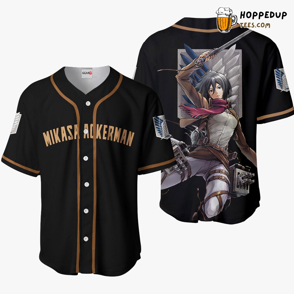 Mikasa Ackerman Unique Anime Design Distinctive Baseball Jersey Edition Mikasa Ackerman Unique Anime Design Distinctive Baseball Jersey Edition
