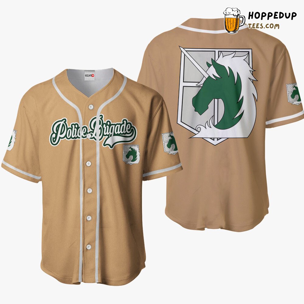 Military Police Brigade  Anime Baseball Jersey Distinctive Style