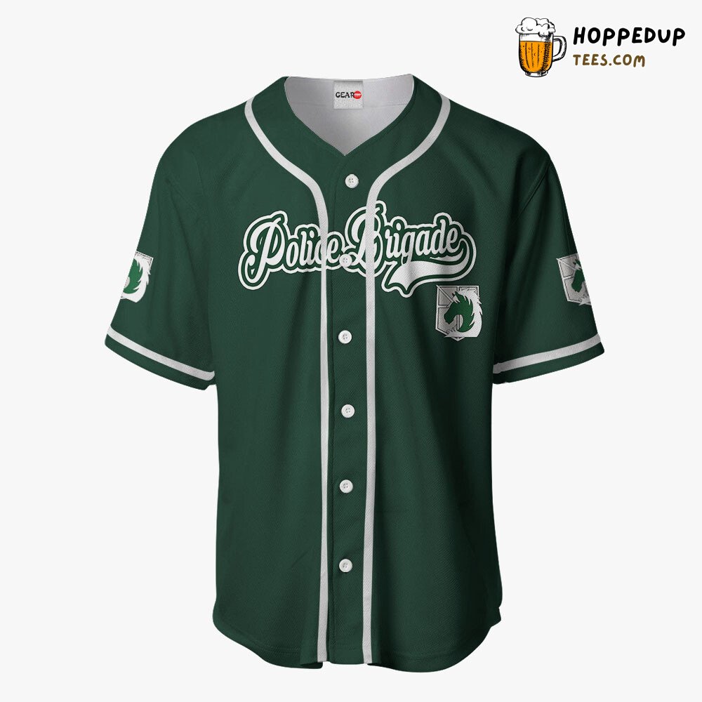 Military Police Brigade Anime Baseball Jersey Unique Style Design