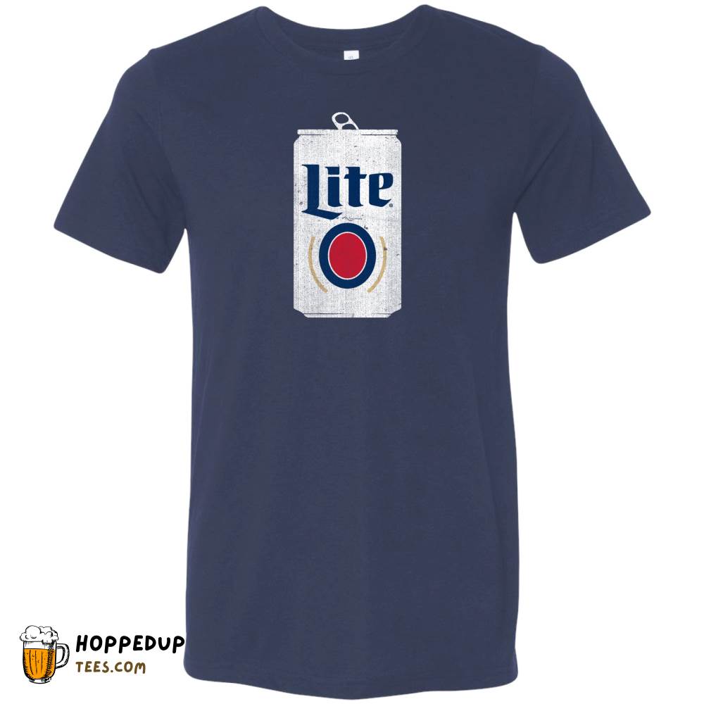 Miller Beer Can Navy Triblend Tee HU