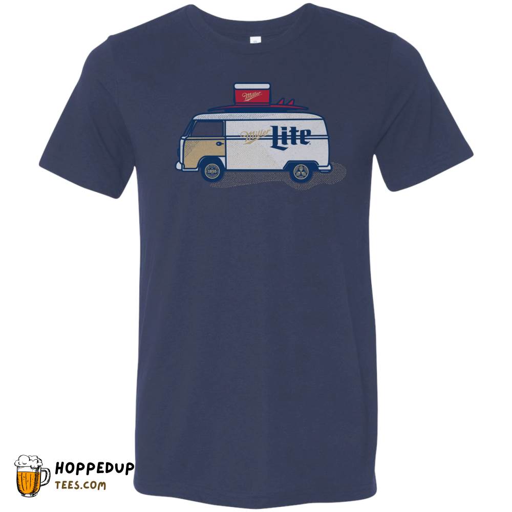 Miller Beer Cooler Navy Triblend Tee HU