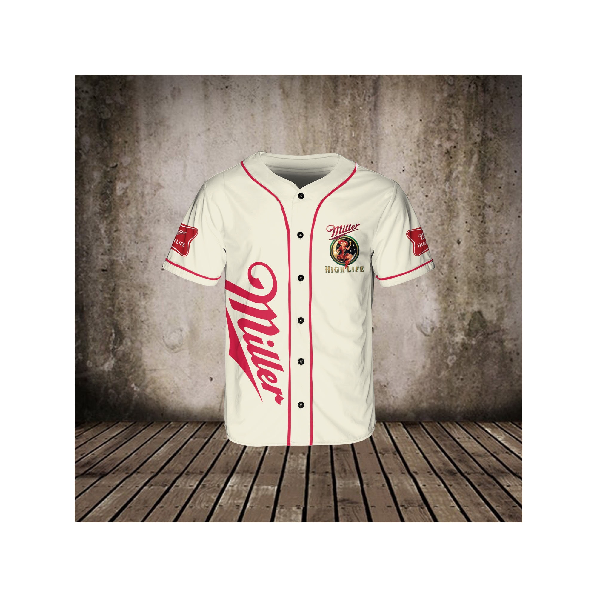 Miller High Life Baseball Jersey for Beer Lovers HU
