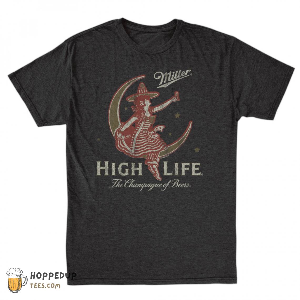 Miller High Life Girl In The Moon T Shirt