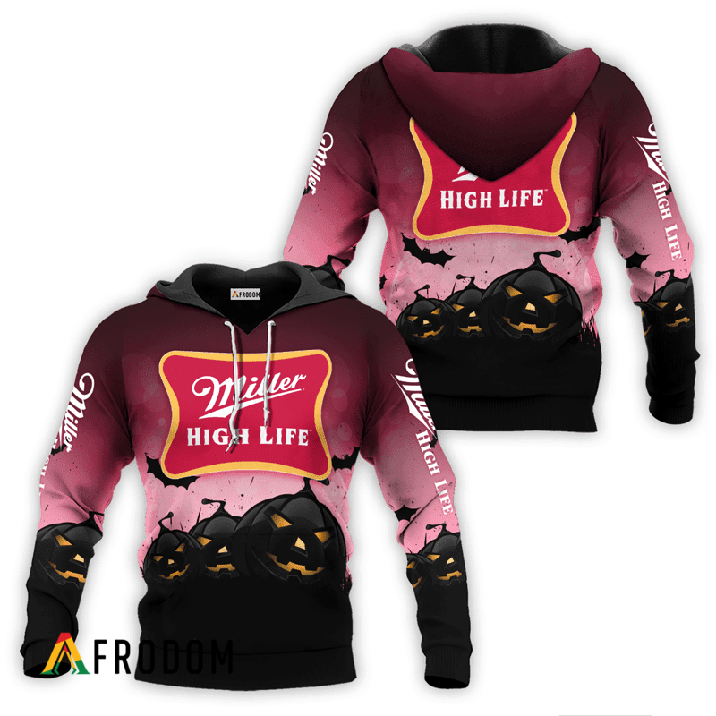 Miller High Life Halloween Night Pumpkin Hoodie HU