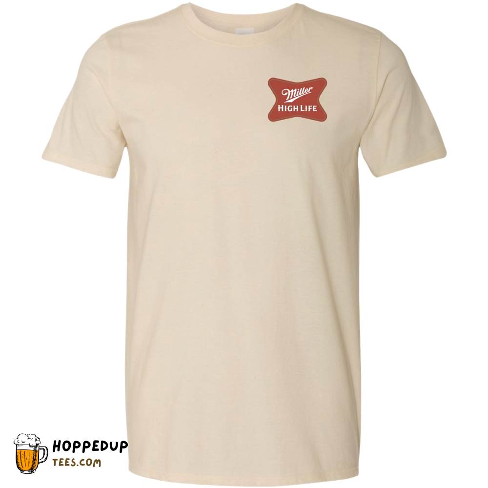 Miller High Life Soft Cross Logo Pocket Natural Tee HU