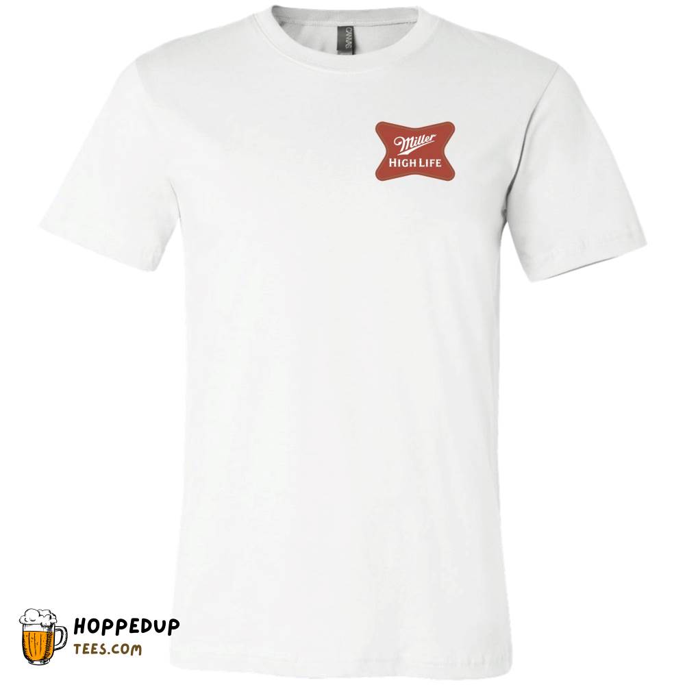 Miller High Life Soft Cross Logo Pocket White T-Shirt HU