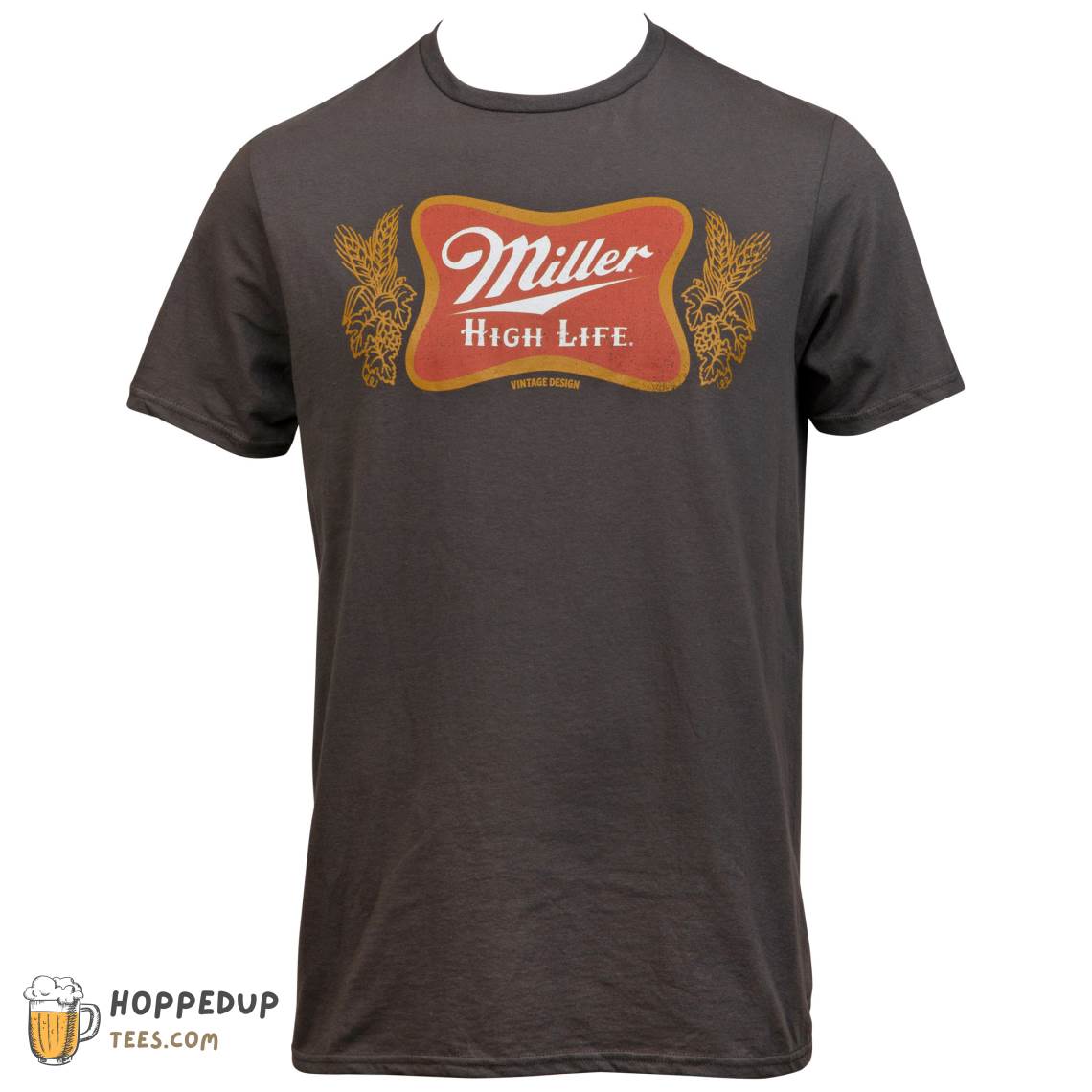 Miller High Life Vintage Design Grey Custom T Shirt