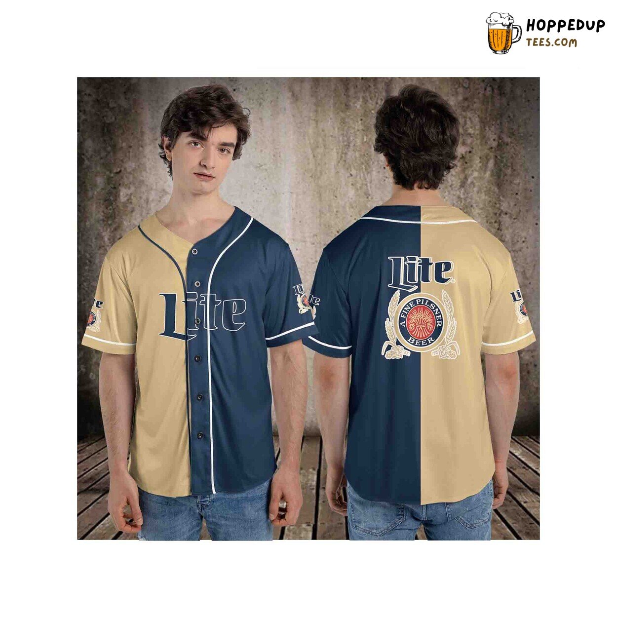 Miller Lite Baseball Jersey T Shirt Vodka Beer Lovers Perfect Design