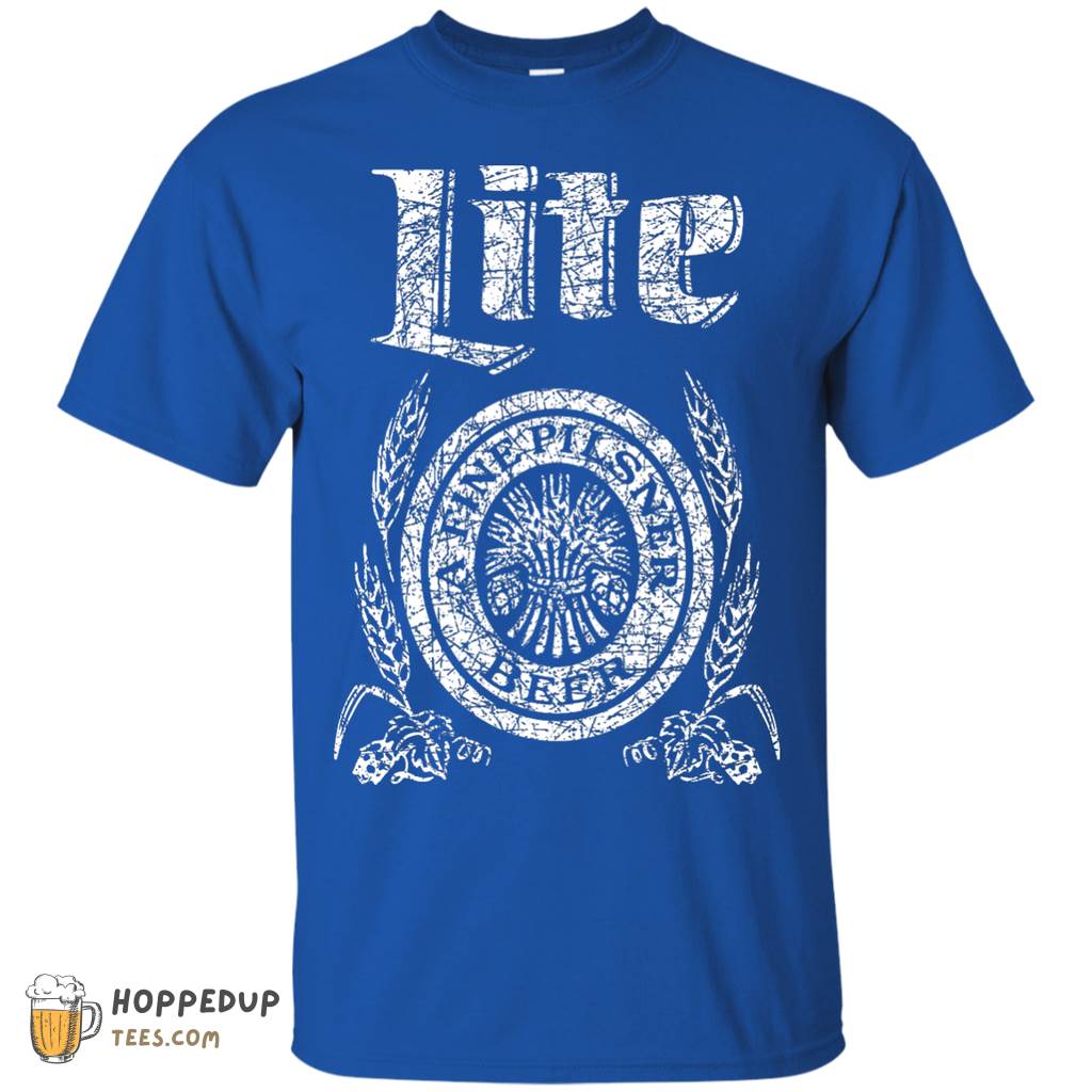Miller Lite Beer Brand Label Custom Tshirt