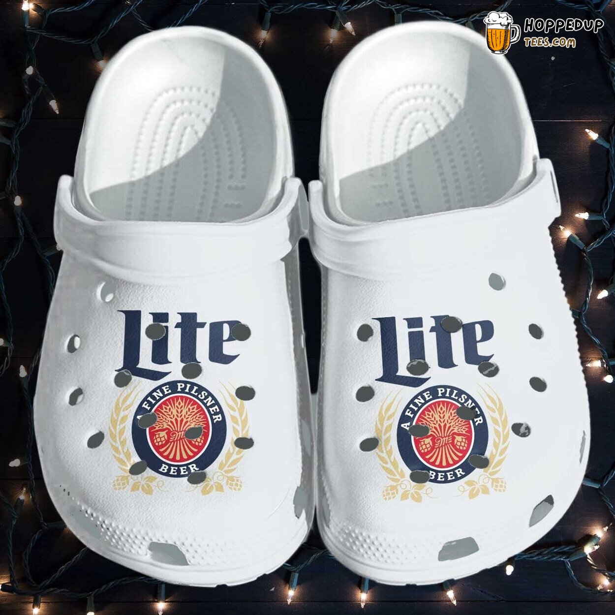 Miller Lite Beer Drinking Funny Father’s Day Gift Clogs Shoes