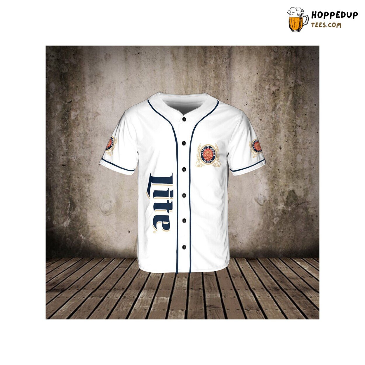 Miller Lite Beer Lovers 3D Baseball Jersey Vodka Enthusiast Tee