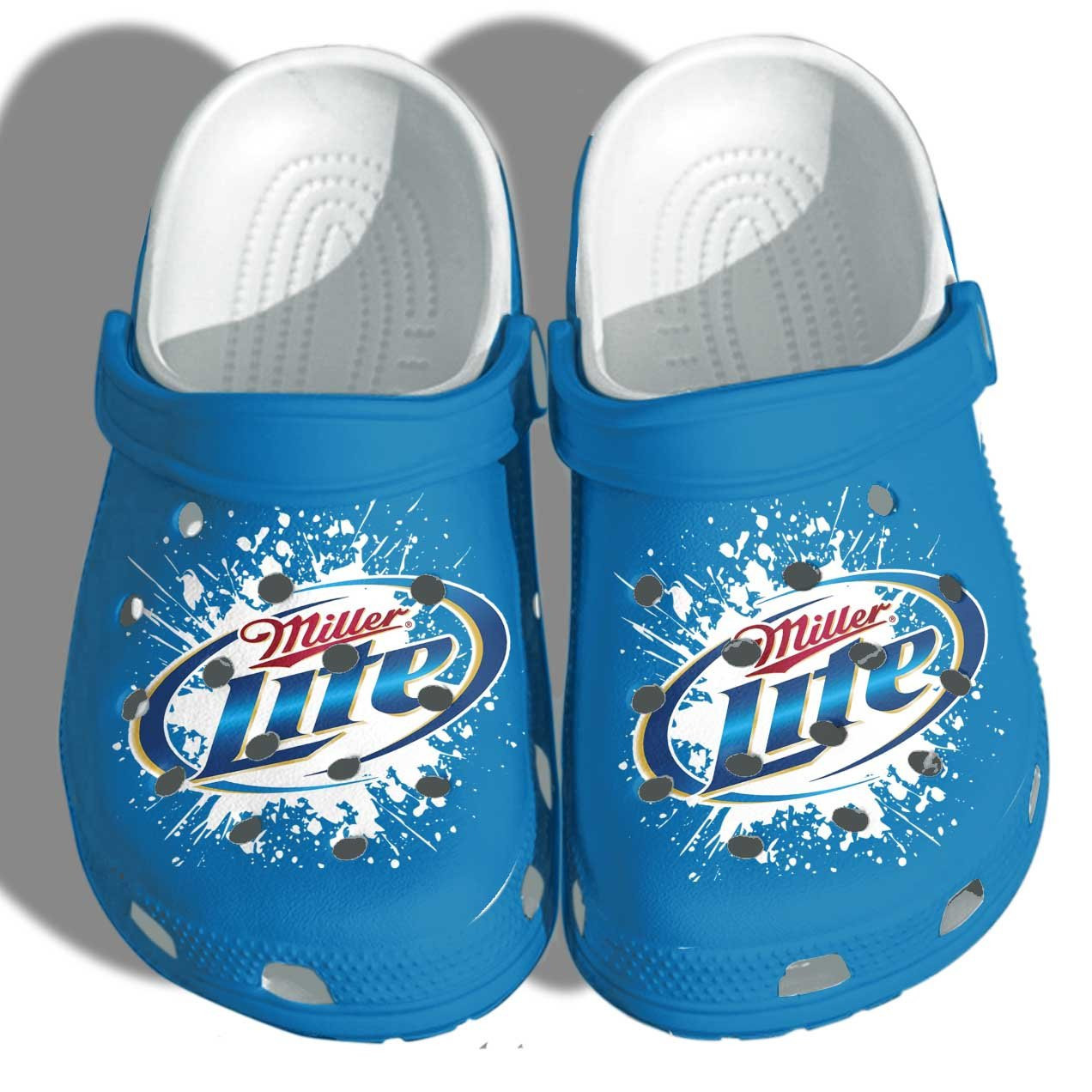 Miller Lite Beer Themed Crocband Clogs HU
