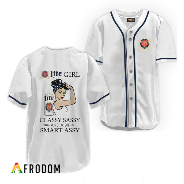 Miller Lite Classy Sassy And A Bit Smart Assy Baseball Jersey HU