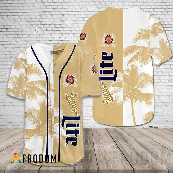 Miller Lite Coconut Trees Baseball Jersey HU