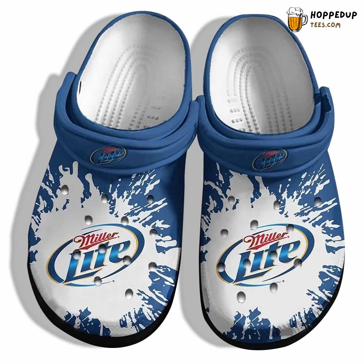 Miller Lite Custom Fathers Day Funny Outdoor Comfortable Clogs Shoes