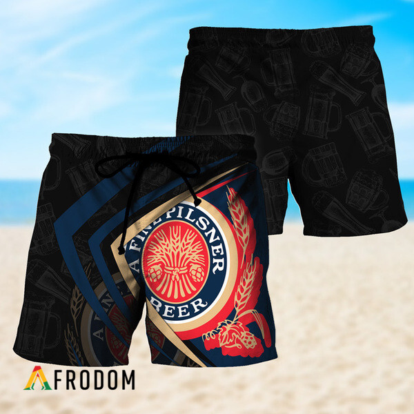 Miller Lite Esport Mixed Black Doodle Shorts HU
