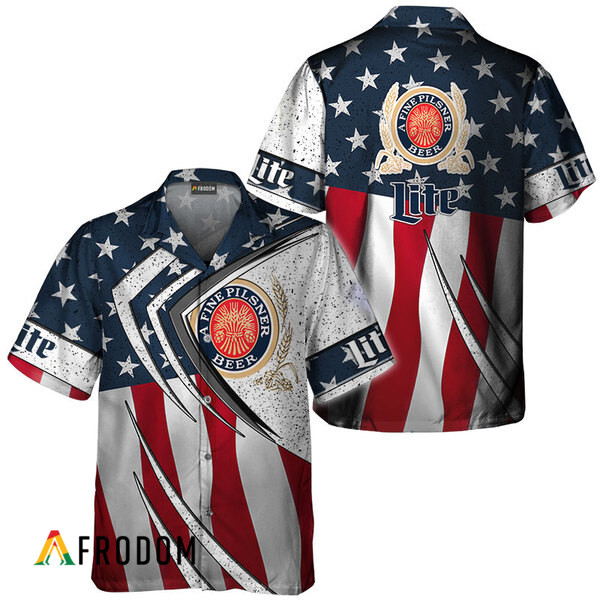 Miller Lite Fourth Of July Esports Hawaiian Shirt HU