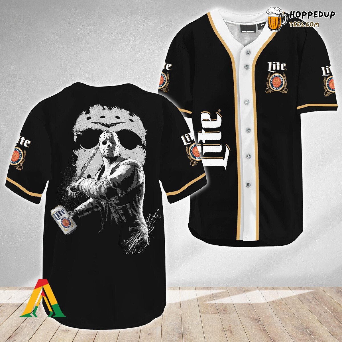 Miller Lite Jason Voorhees Friday The 13th Unique Baseball Jersey Design