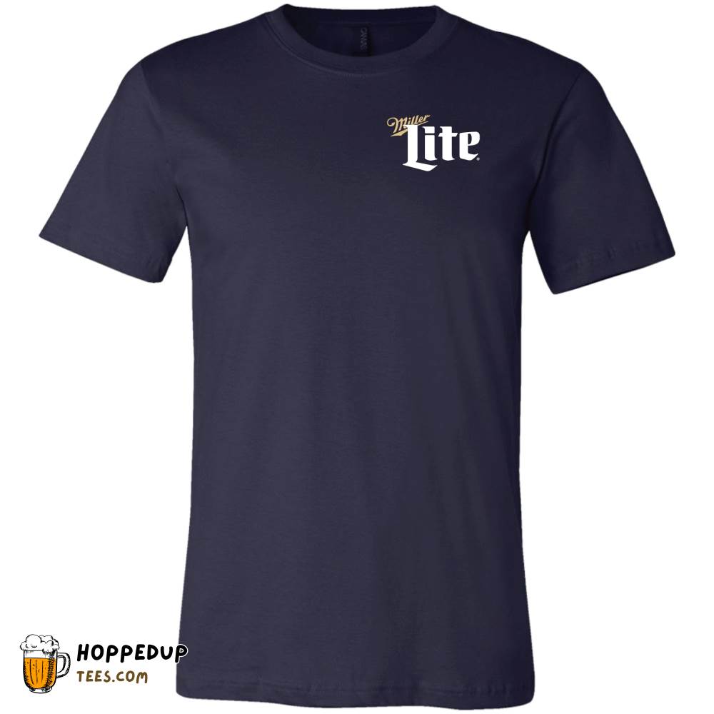 Miller Lite Logo Pocket Navy Tee HU Miller Lite Logo Pocket Navy Tee HU