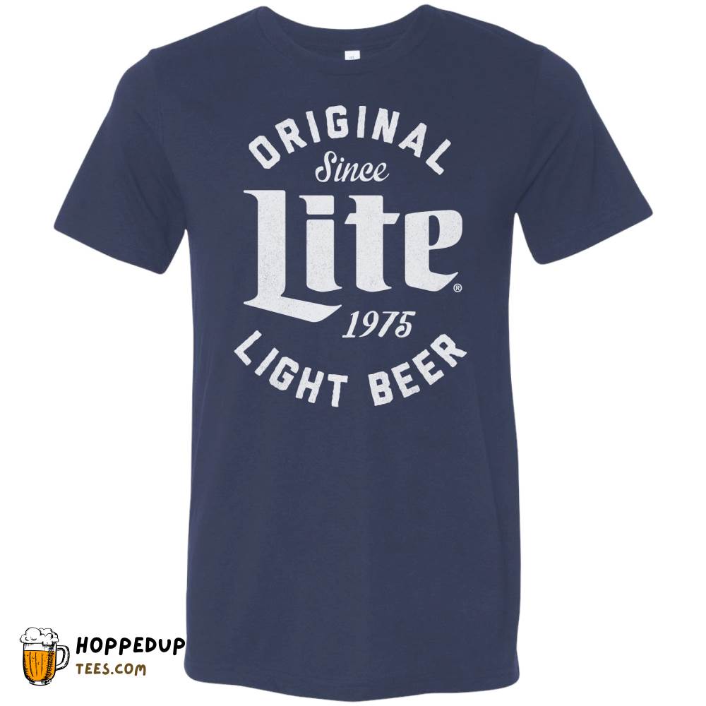 Miller Lite Original Light Lite Navy Triblend Tee HU