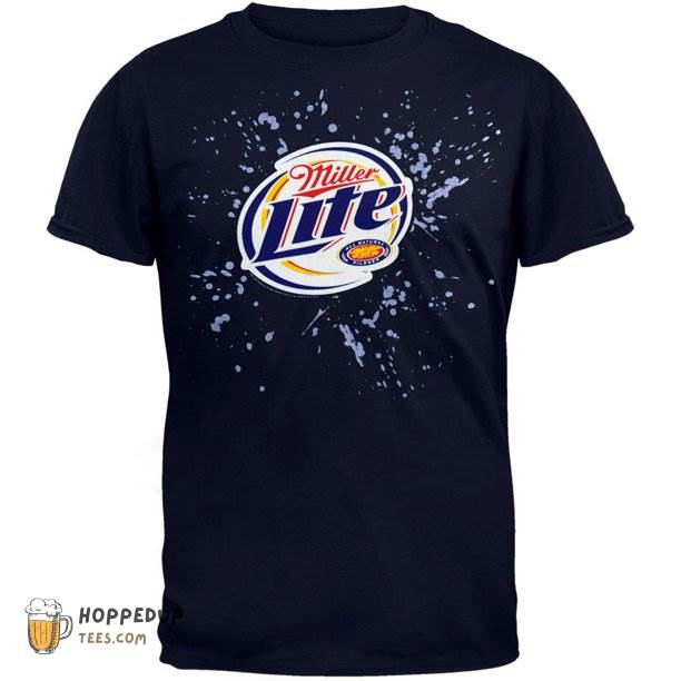 Miller Lite Splatter Custom T Shirt