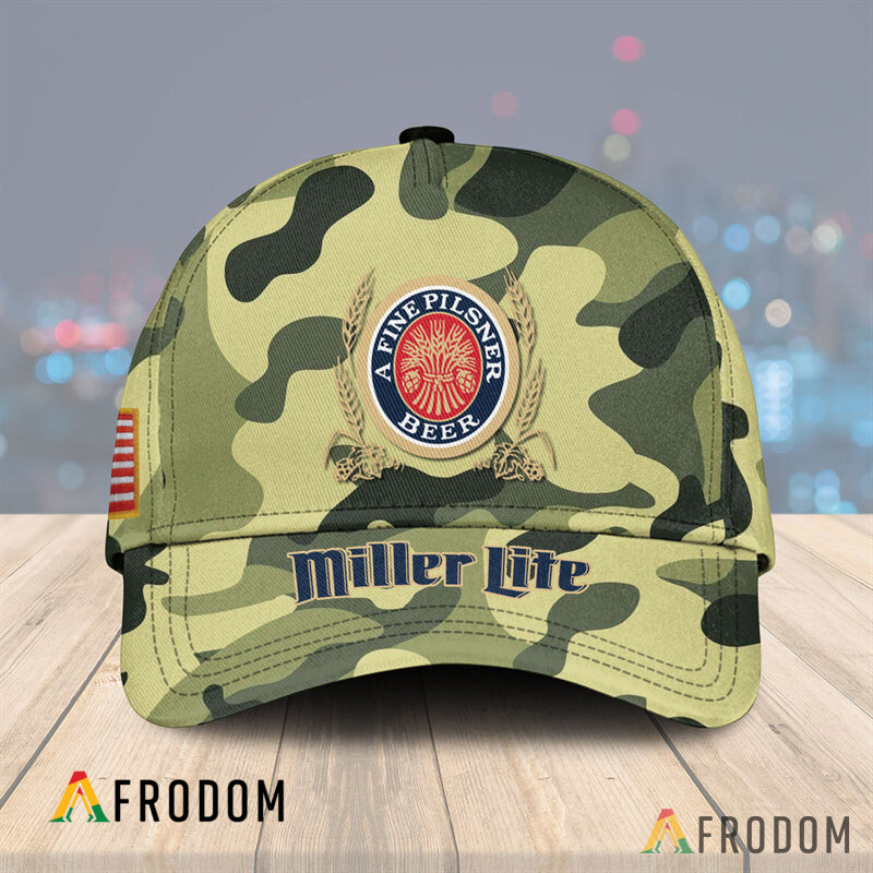 Miller Lite Vintage Camo Fashionable Cap HU