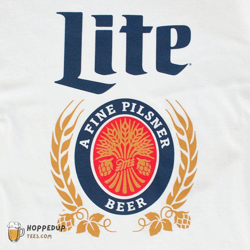 Miller Lite White Custom T Shirt