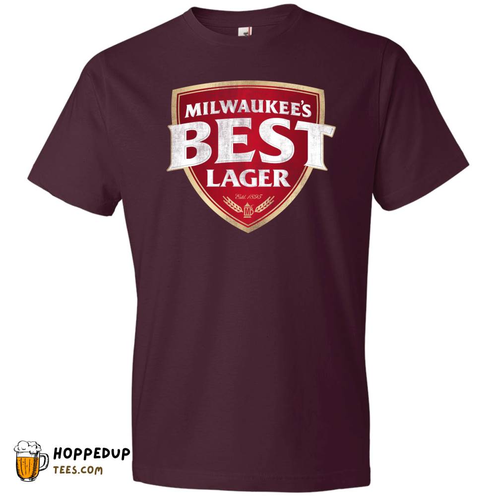 Milwaukee Best Lager Full Color Maroon Tee HU