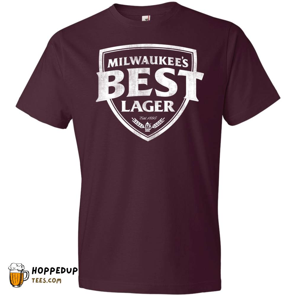 Milwaukee Best Lager One Color Maroon Tee HU