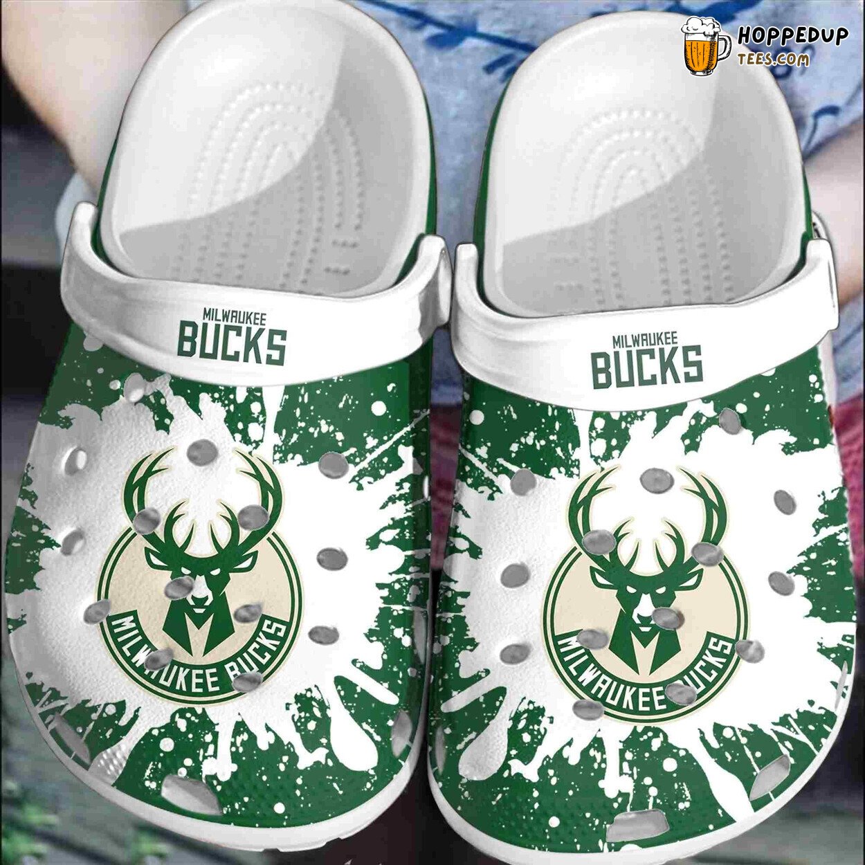 Milwaukee Bucks Basketball Comfortable Club Shoes Clogs Design