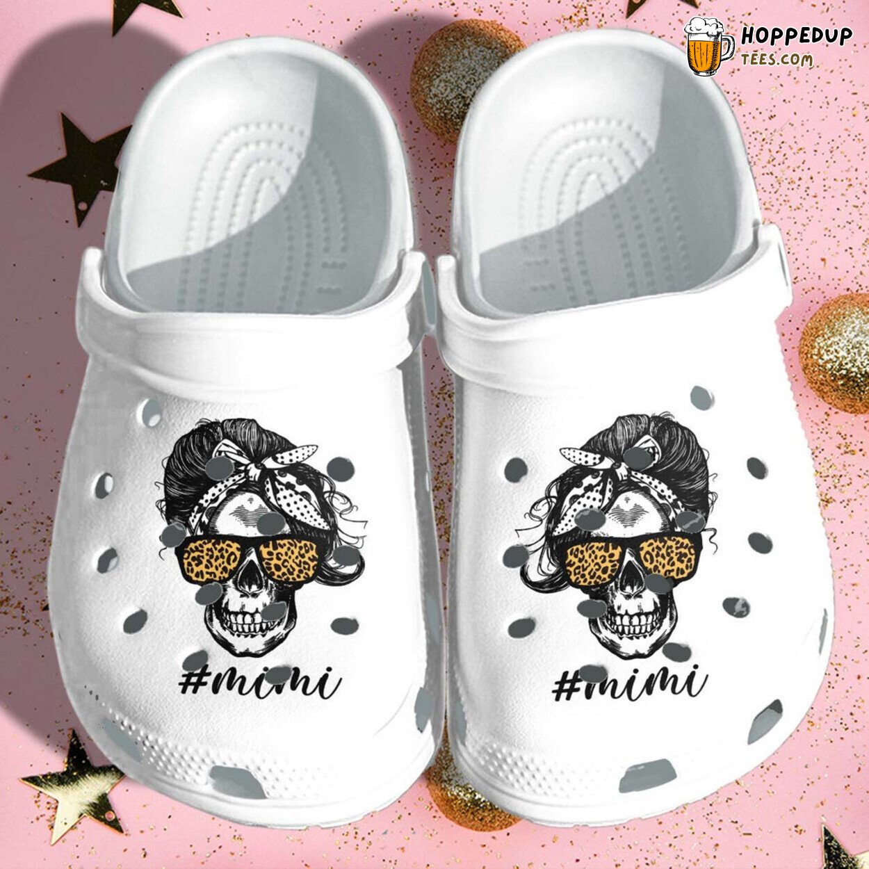 Mimi Tattoo Skull Theme Shoes Mothers Day Nana Tattoo Croc Gift